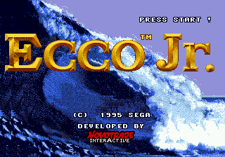 Заставка игры Ecco Jr.